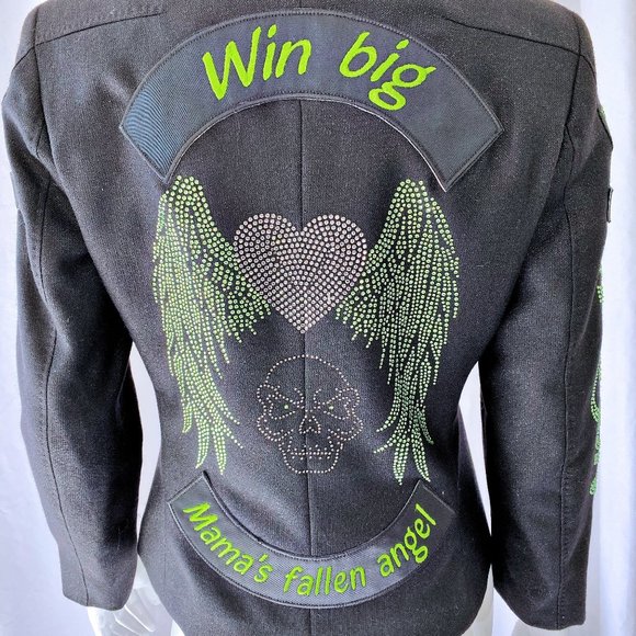 Fallen Angel Rhinestone Versace | Jackets & Coats | Poison Fallen Angel Rhinestone Versace ...